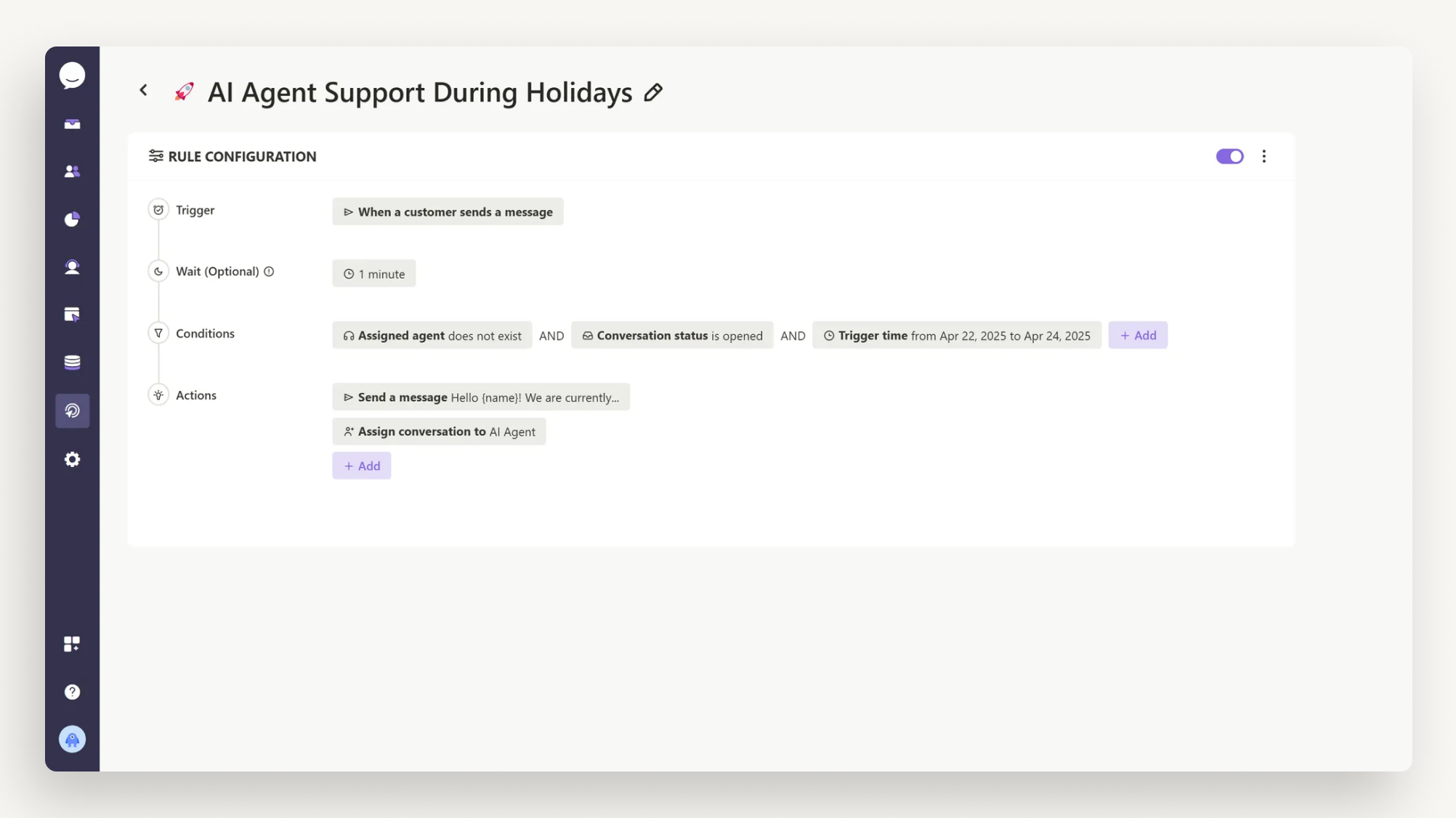 AI Agent Support During Holidays