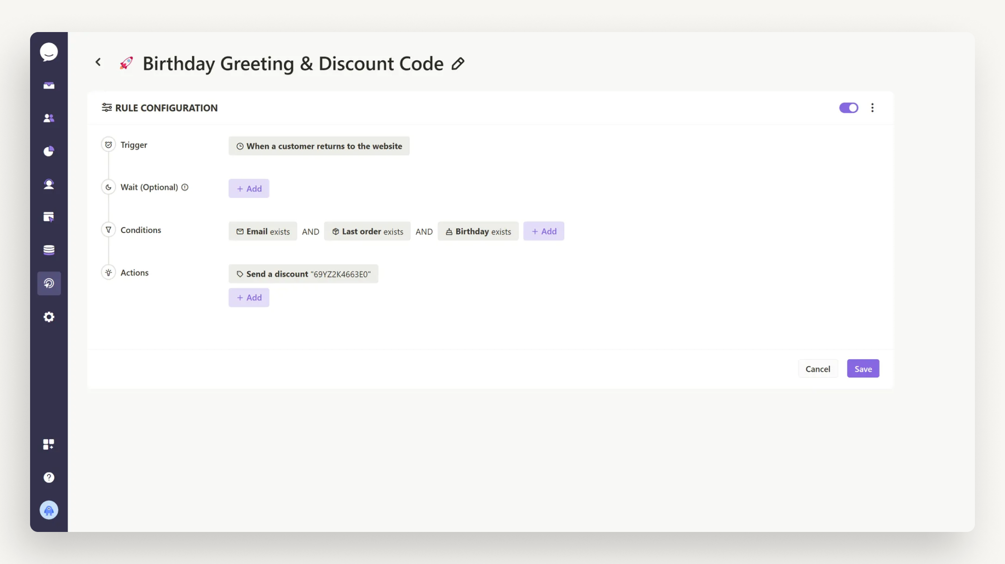 Birthday Greeting &amp; Discount Code