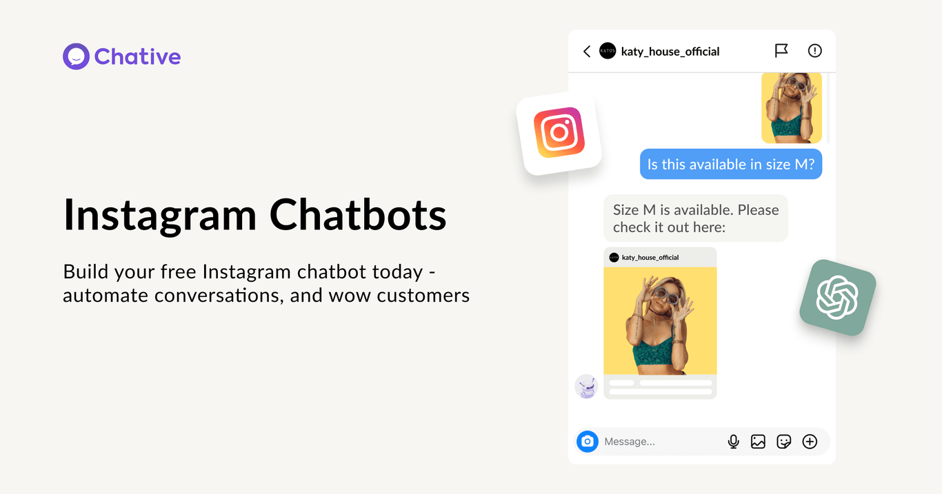 Create A Chatbot for Instagram for Free - Chative.IO