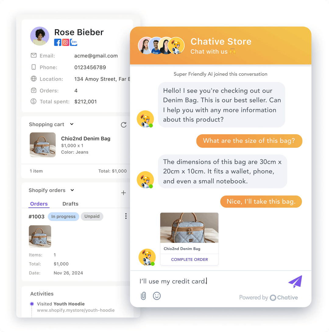 Chative | Engage Customers Online with Live Chat & Chatbots