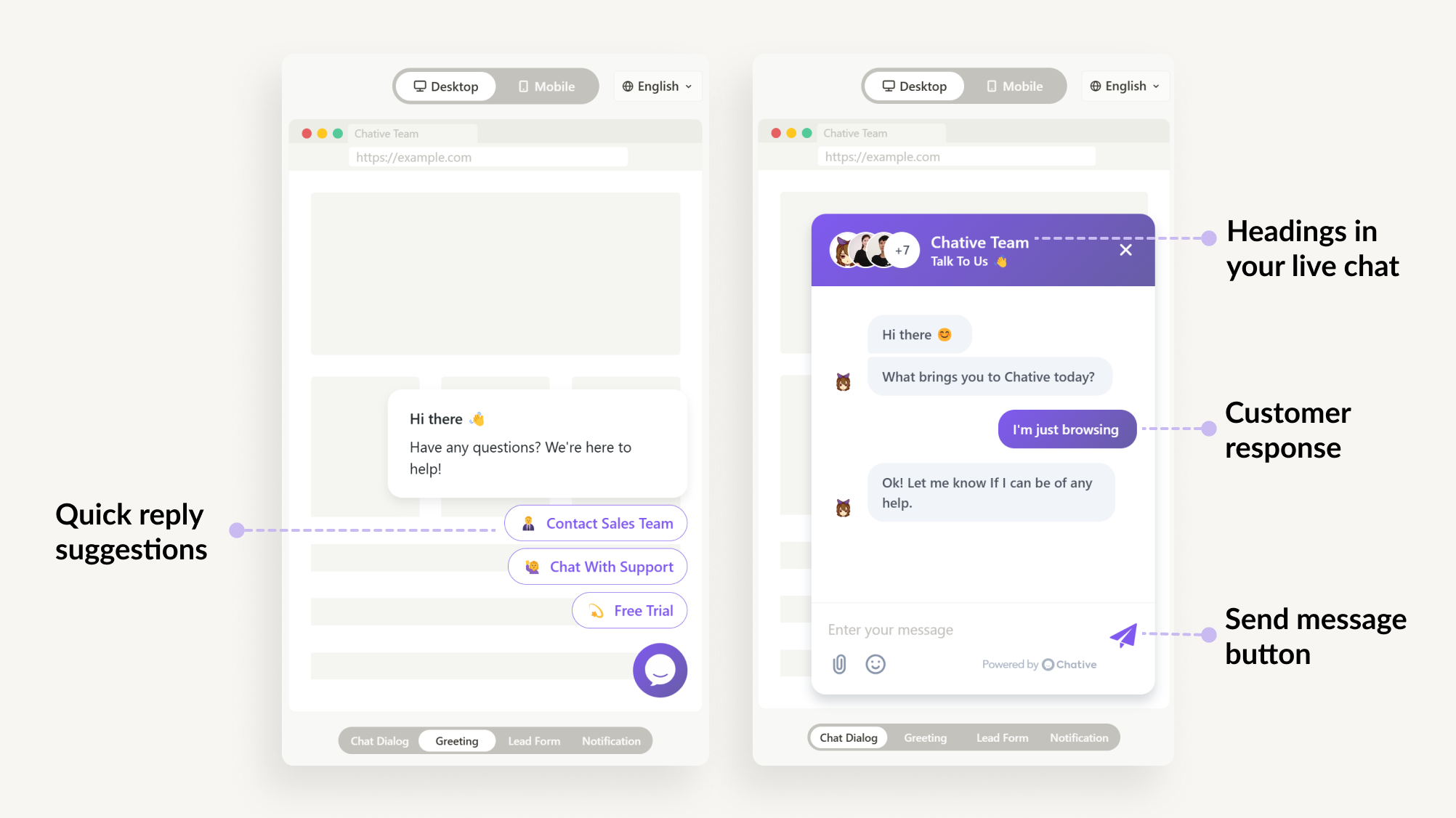 Chọn chủ đề live chat
