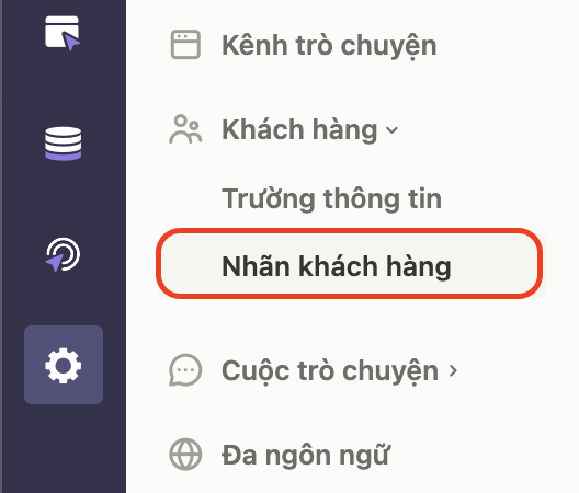 Quản lý nhãn khách hàng