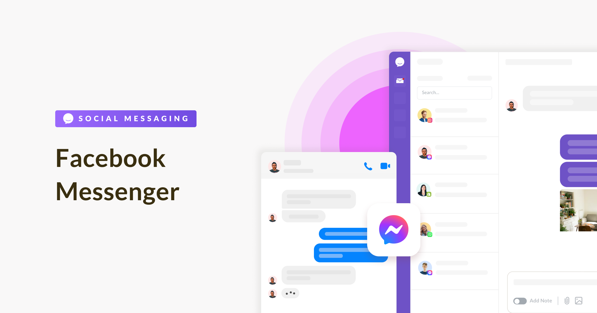 Giao diện Facebook Messenger